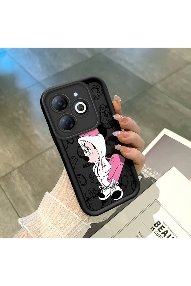 Tecno Spark Go 2024(Bg6) Compatible Black Silicone Case Shockproof with Camera Protection