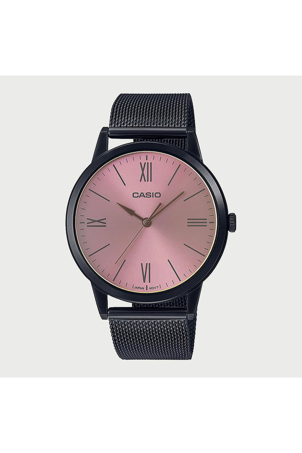 Unisex Mesh Silver Strap Analog Watch - MTP-E600M-9BDF