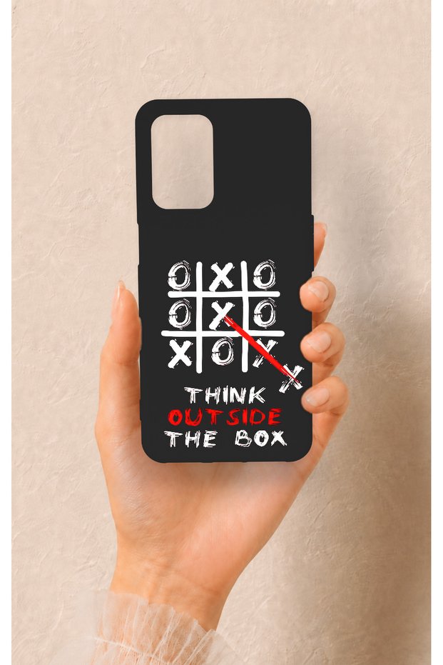 حافظة سيليكون منقوشة متوافقة مع هاتف أوبو A54 من Out Side The Box
