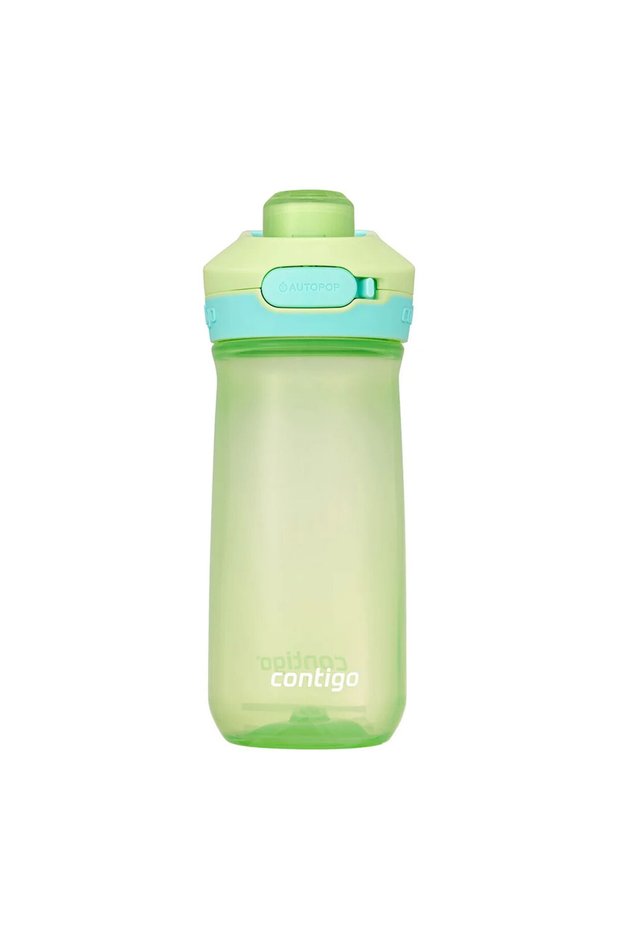 Jessie Tritan Children's Water Bottle with Inner Lid 420ml Green 2225287
