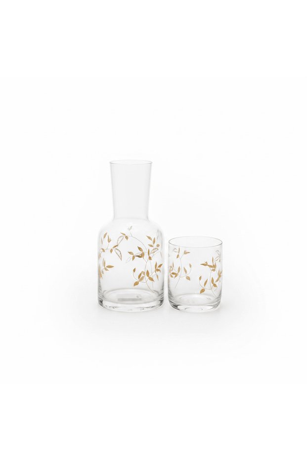 Glass Water Carafe with Tumbler — 750 ml