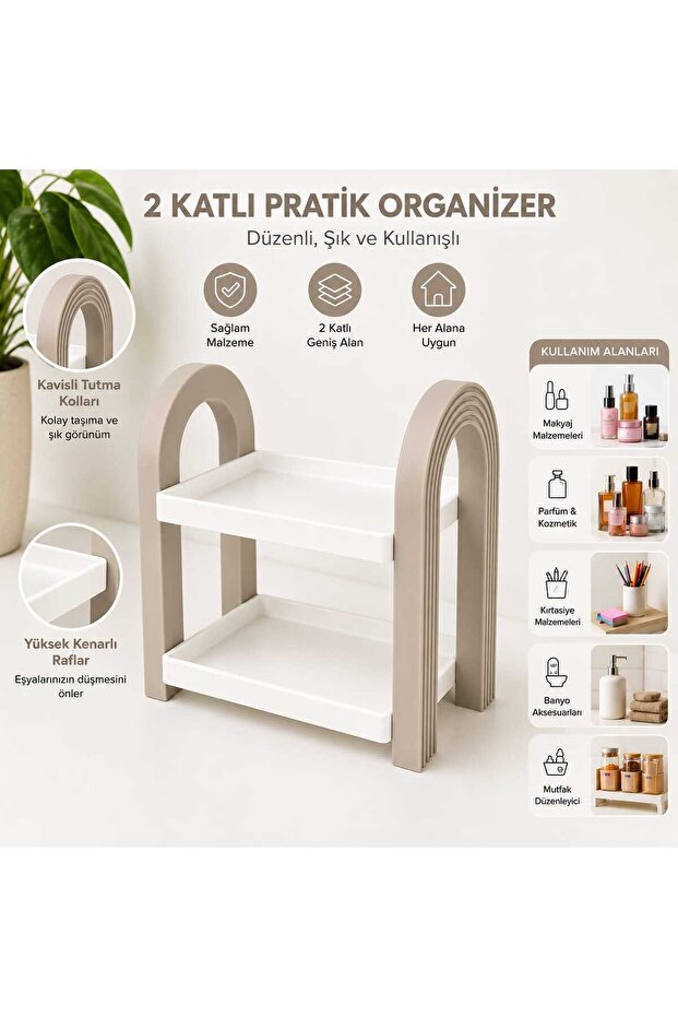 2 Katlı Pratik Organizer