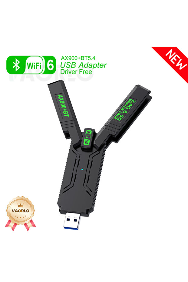 AX900 WIFI BT5.4 AX900 WIFI6 USB Adapter Bluetooth 5.4 Wireless Adapter Dual Band 2.4G+5GHz 900Mbps