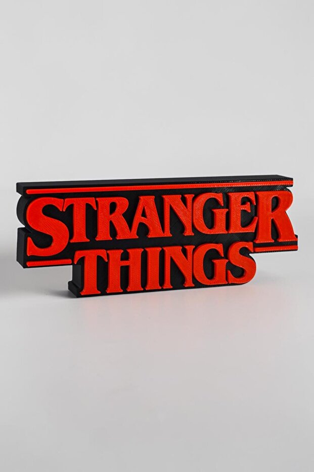 Stranger Things Logo | Raf Dekoru & Masa Üstü Dekor