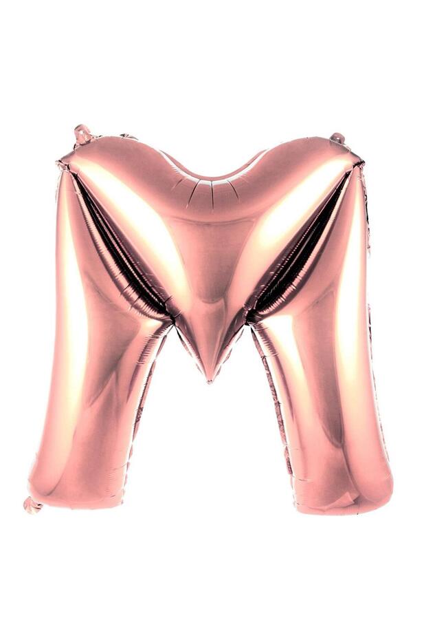 40 Inch 100 cm Rose Gold Letter m Foil Balloon Helium Compatible Birthday Party Decoration