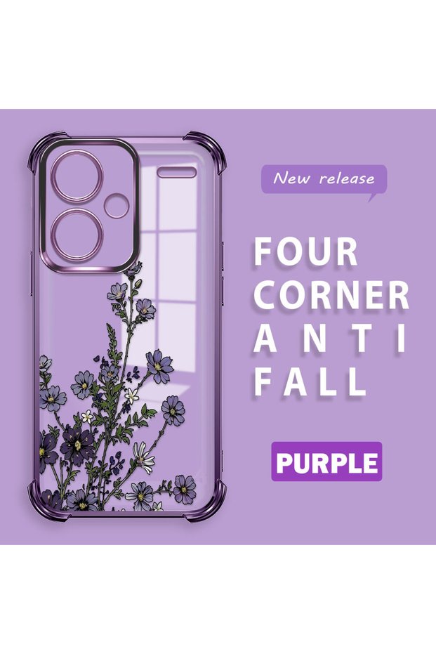 Redmi Note 13 Pro Plus 5g Compatible Transparent Back Four Corners Reinforced Impact Protection Silicone Case