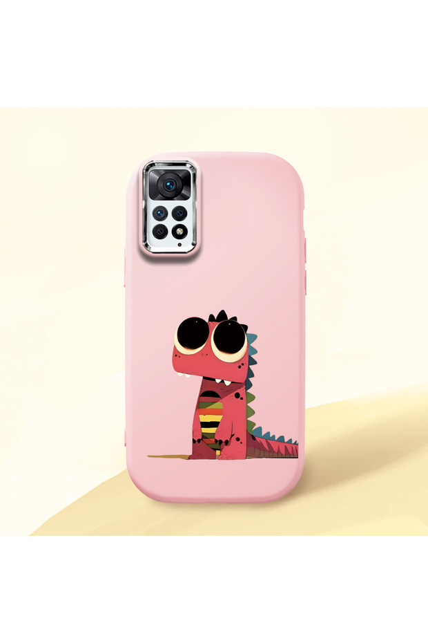 Redmi Note 11 Pro 4G/5G Compatible Shock-Absorbing Camera Protected Pink Silicone Case
