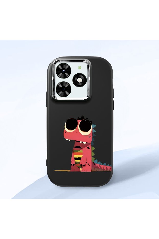 Tecno Spark Go 2024(Bg6) Compatible Shock-Absorbing Camera Protected Black Silicone Case