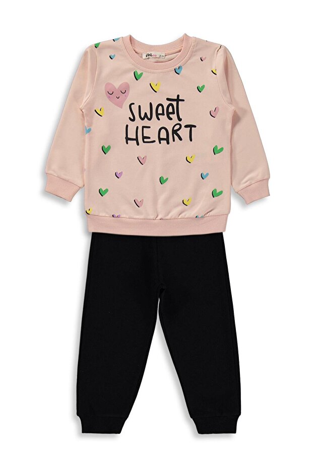 2-5 Years Old Tracksuit Set - Powder