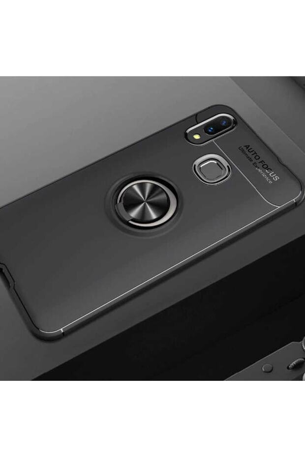 Compatible Case for Samsung Galaxy A10S Silicone Ravel Cover with Rotatable Ring Stand