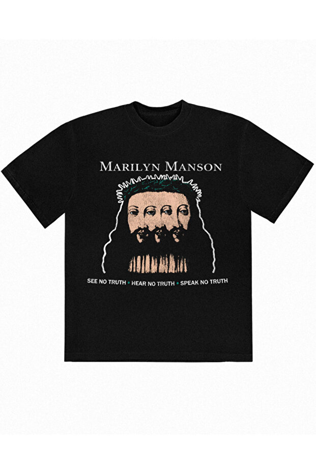 Marilyn Manson No Truth Printed Unisex Oversize T-Shirt