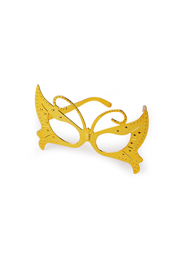Party Glasses Plastic Without Glass Butterfly Model Gold