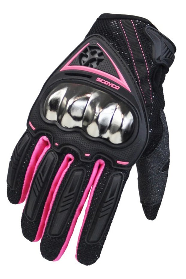 Mc44W Summer Women's Gloves Pink-Black (Certified)