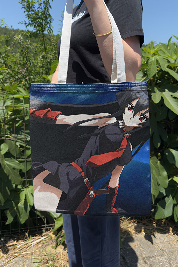 Akame Ga Kill Double-Sided Canvas Tote Bag Summer Winter Anime Bag – V4