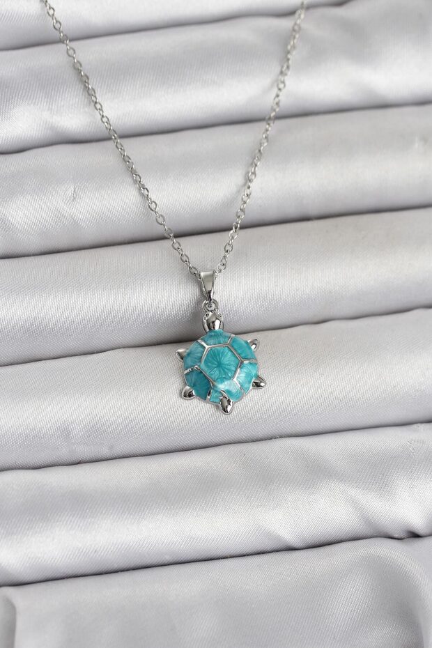 316L Steel Chain Silver Color Turtle Model Women's Necklace