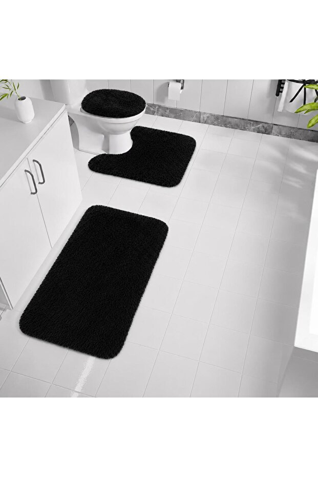 Luxury Plush 3-Piece Bathroom Rug Set