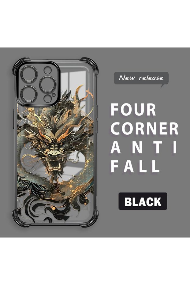 iPhone 14 Pro Max Compatible Transparent Back Four Corners Reinforced Impact Protection Silicone Case