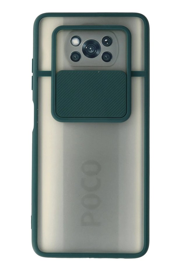Aconcept Pohone X3 Case Palm Frosted Camera Sliding Silicone (110414) - Green