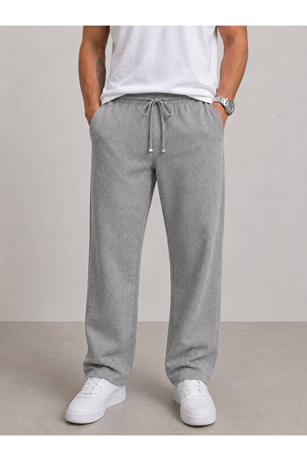 Men's Thin Fabric Summer Linen Blend Relaxed Fit Baggy Pants