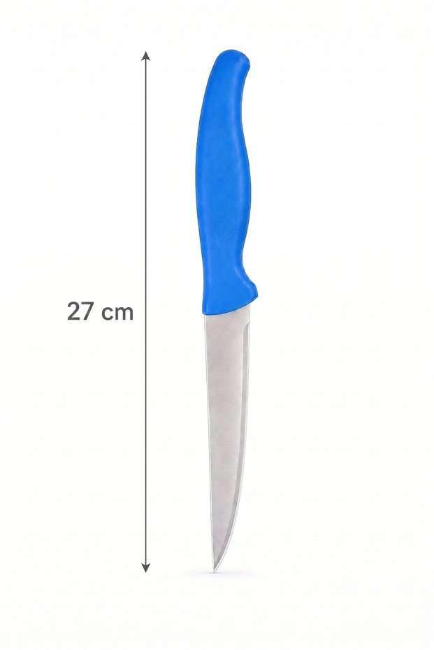 27 cm Stainless Steel Vegetable and Fruit Knife – Sharp Kitchen Knife with Ergonomic Handle