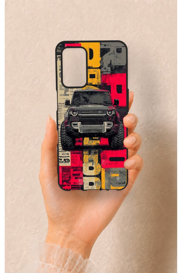 Oppo A55 Compatible Defender Truck Patterned Silicone Case