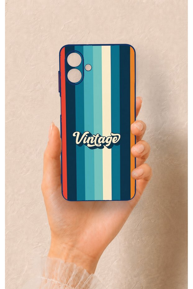 Samsung A07 Compatible Vintage Patterned Silicone Case