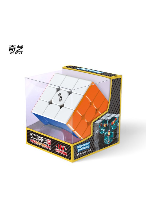 M UV PVC Qiyi Warrior M UV 3X3 Magnetic Magic Speed Cube Toys Qiyi Warrior UV Puzzle Professional Ga