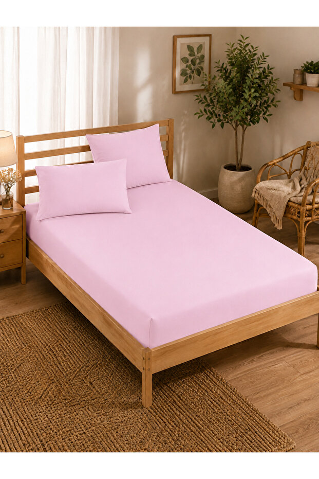 Cotton Single Fitted Sheet Set