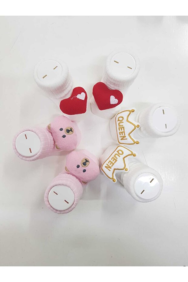 3 Pack Baby Socks with Accessories