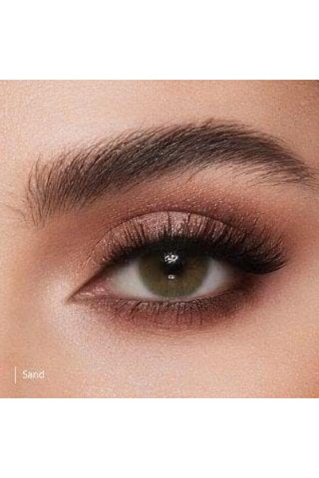 عدسات زخرفية X بلون الرمل