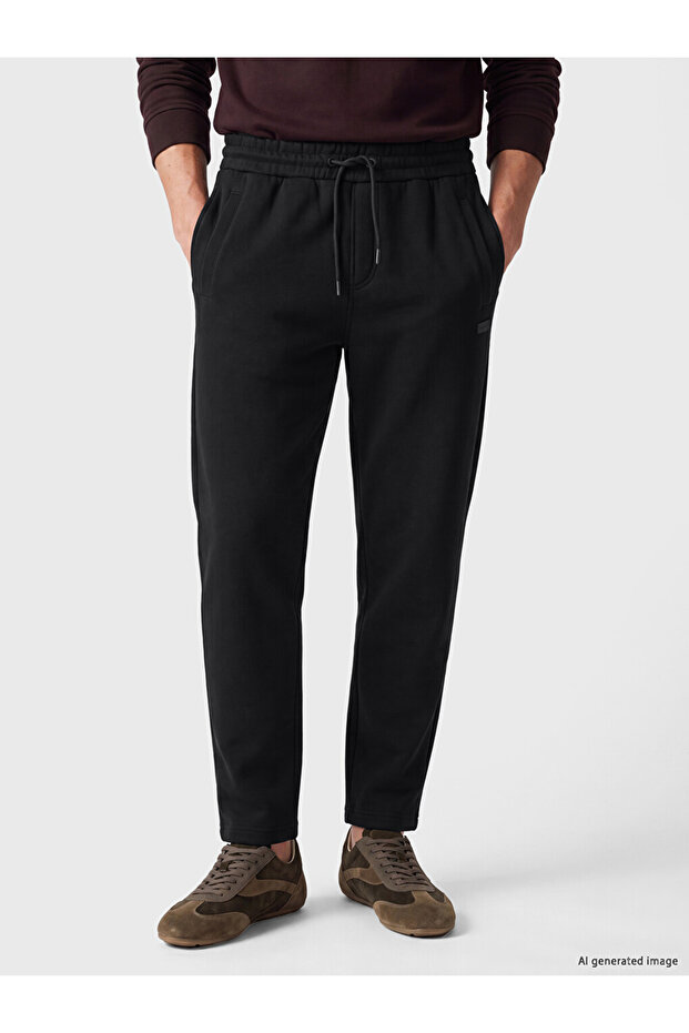 Black Regular Fit Men's Sweatpants