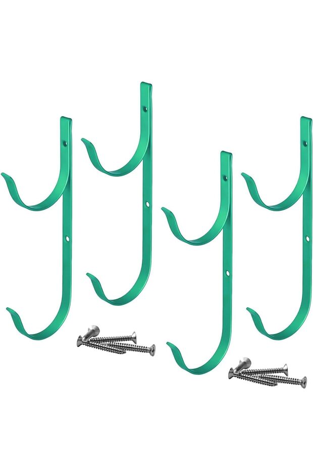 4 Storage Hooks Universal Pool Rod Rack Multifunctional Poolside Storage Rack Pool Tool Rack Geschikt voor Scraper Rake Wall Railing Telescopic Rod
