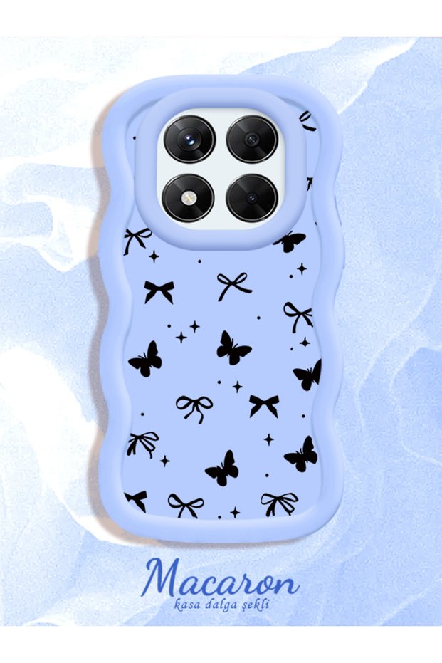 Redmi Note 14 Pro 4g Compatible Slim Butterfly Bow Printed Soft Structure Daily Use Phone Case
