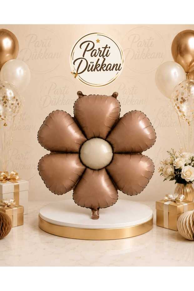 Retro Coffee Daisy Flower Foil Balloon 60 X 47 cm Not Helium Compatible Birthday Baby Shower Party Decoration