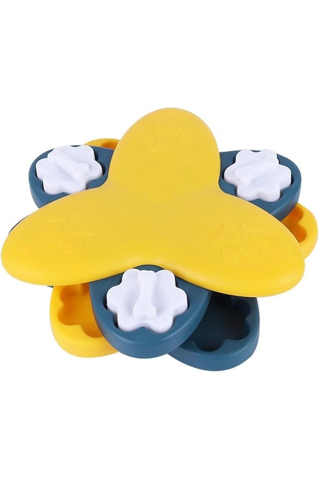 Slow - speed feeding bowl, rotating dog food dispenser, dog intelligence training, dog puzzle toy, for small/medium/large dogs, regulates eating...