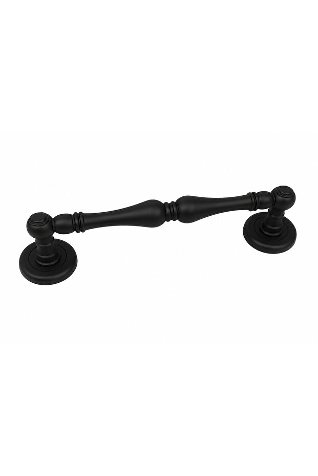 Stylishly Designed Brass Black Pull Handle with Badge – 28 cm (Outer to Outer)
