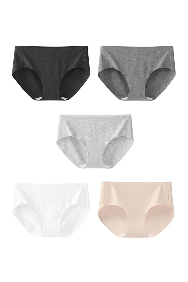 Seamless women's underwear, pure cotton, extra long crotch, No pinching, invisible 10A antibacterial