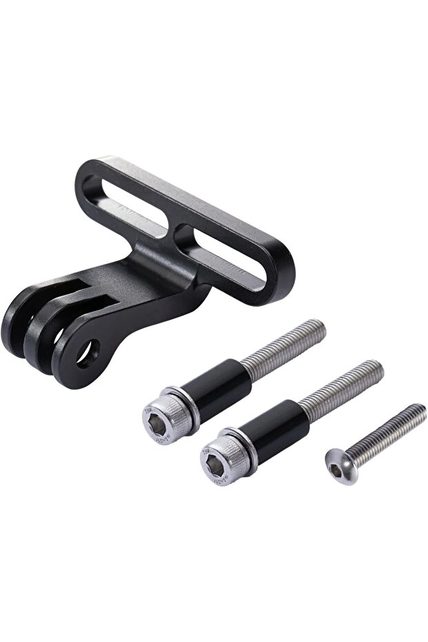 2-Piece Bicycle Handlebar Stand for GoPro, Garmin, Flashlight - All-Metal Bicycle Handlebar Camera Mount with M5*40mm Shoulder Bolt