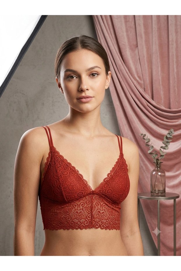 Cream Colored Adjustable Strap Bralette