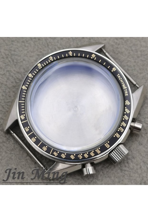 Black Gold High Quality VK63 Case 39.7mm Moonswatch Metal Case Chronograph Case Bezel, VK63 Fashion