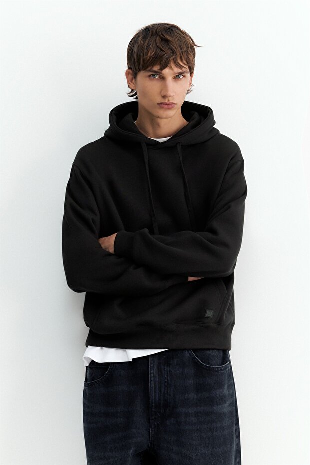 Kapüşonlu basic sweatshirt
