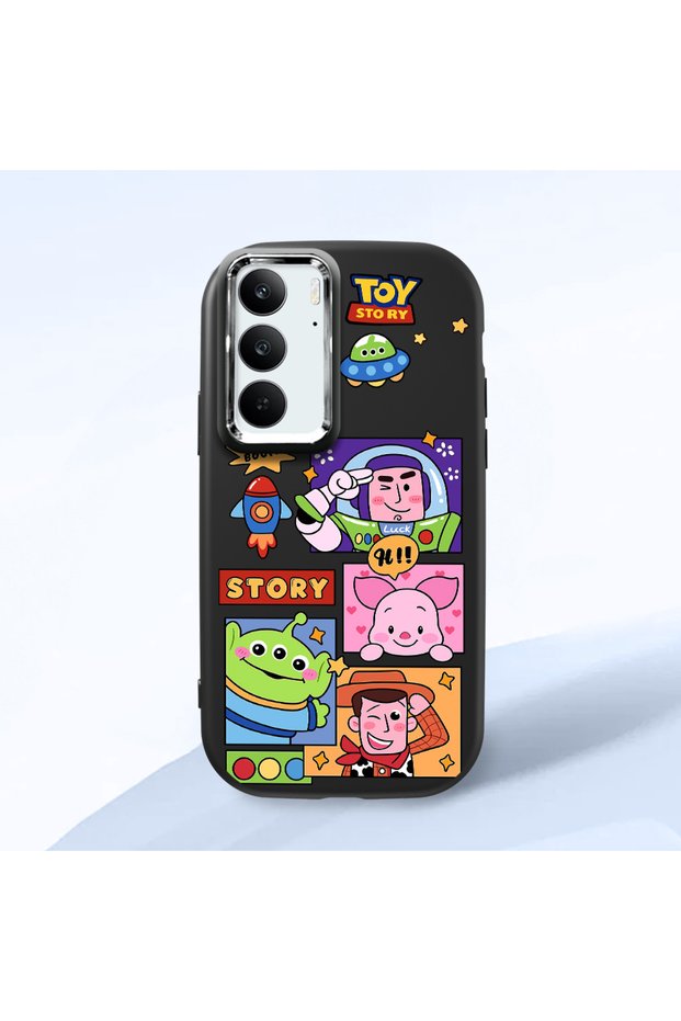 Realme C75 4g Compatible Shock-Absorbing Camera Protected Black Silicone Case