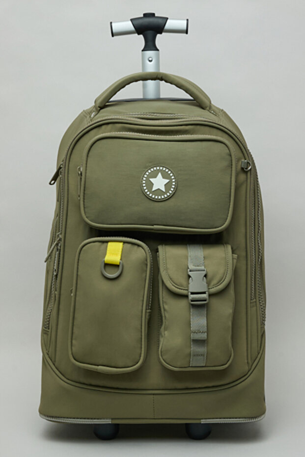 Applique Detail Trolley Backpack