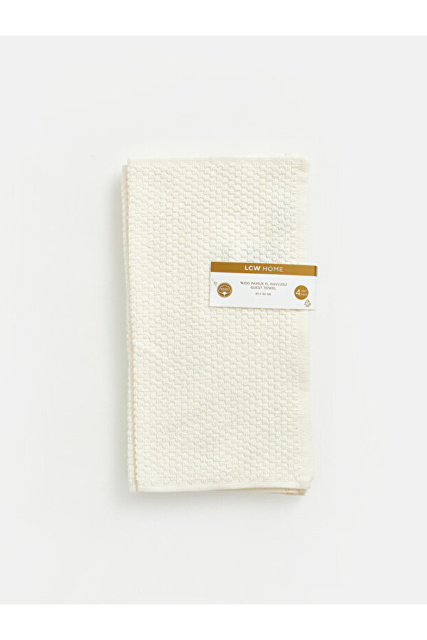 Cotton Hand Towel Set from Uzg Store for Style Enthusiasts, 4 Pieces, 30X30 cm