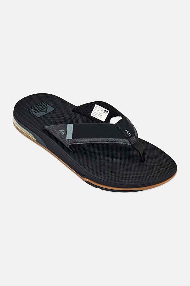 Men Fanning Low Slip On Slippers, Black