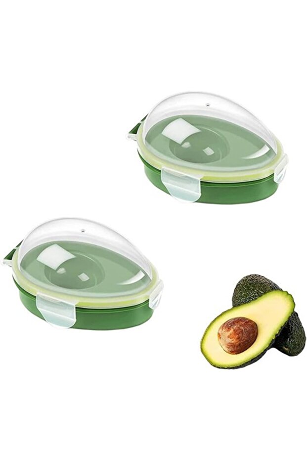 Avocado food storage container two-piece set