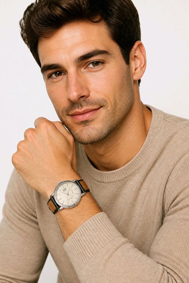 Premium Leather Strap Watch