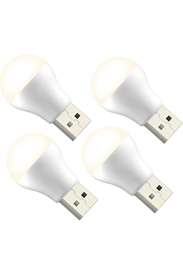 مصباح ليد ليلي يعمل بمنفذ USB، مصباح سيارة صغير محمول، أبيض دافئ، مثالي لغرفة النوم، الممر، التخييم