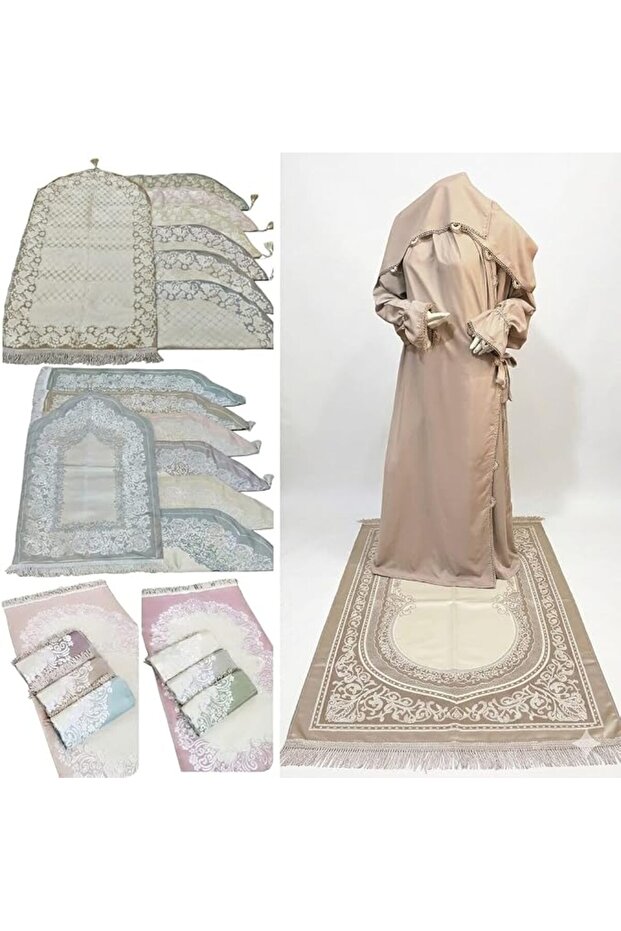 Prayer Mat and Sheet Set (Brown)