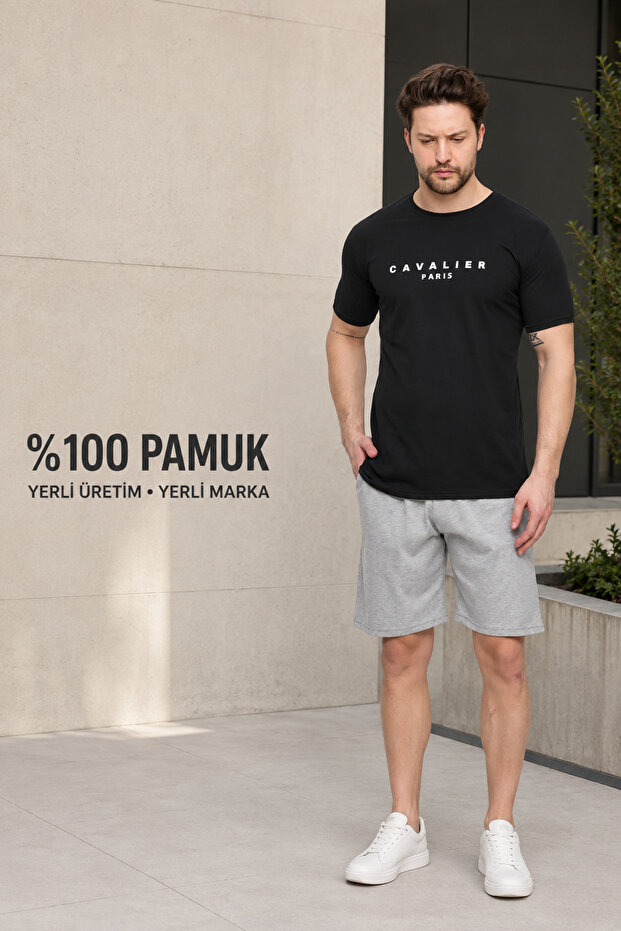 Men's Regular Cut 100% Cotton Crew Neck Sleeveless Elastic Pocket Pajama Set Anti-Sweat